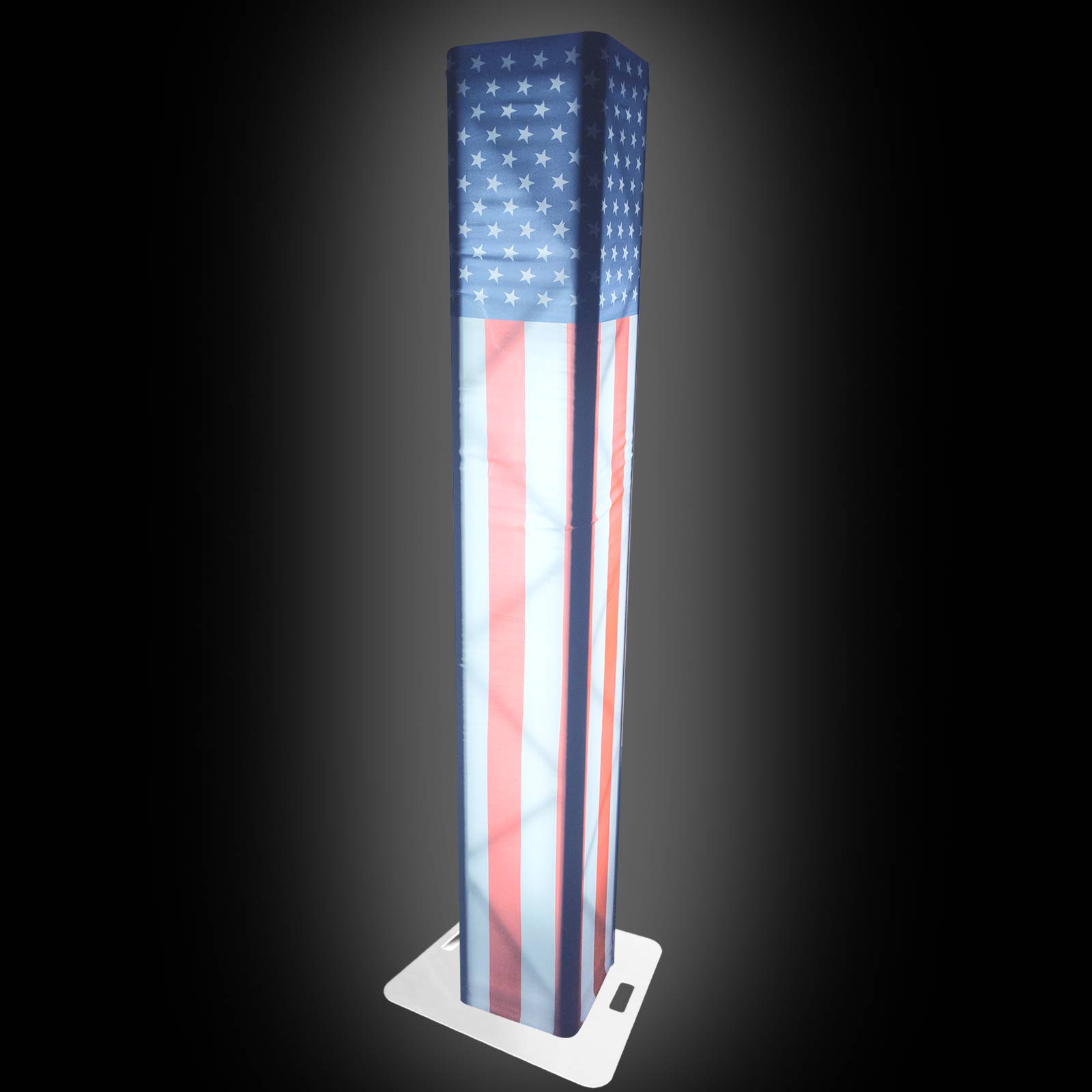 USA Flag Scrim Lycra Box Decor Sleeve Cover Fits up to 6.56 FT Truss Segment