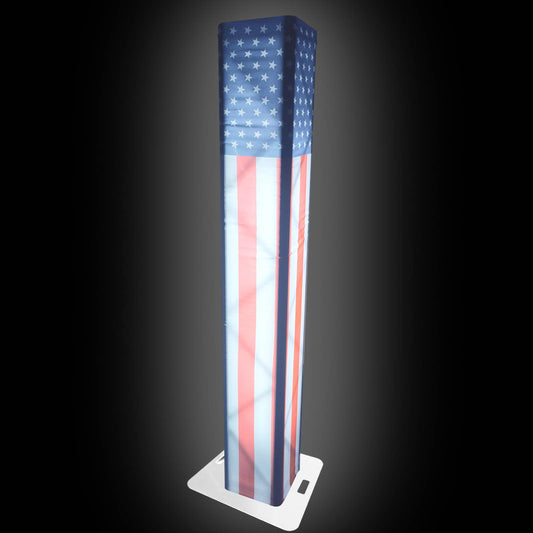 USA Flag Scrim Lycra Box Decor Sleeve Cover Fits up to 6.56 FT Truss Segment