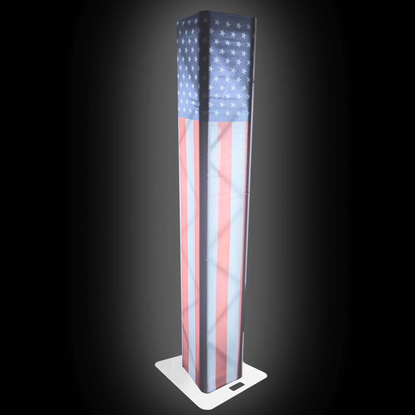USA Flag Scrim Lycra Box Decor Sleeve Cover Fits up to 6.56 FT Truss Segment