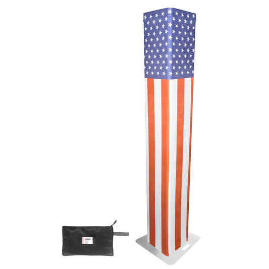 USA Flag Scrim Lycra Box Decor Sleeve Cover Fits up to 6.56 FT Truss Segment