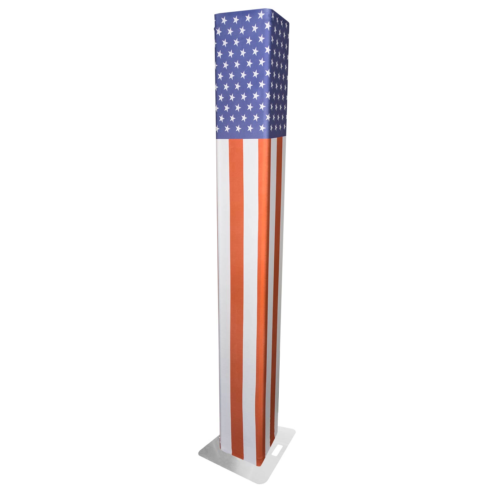USA Flag Scrim Lycra Box Decor Sleeve Cover Fits up to 9.84 FT Truss Segment