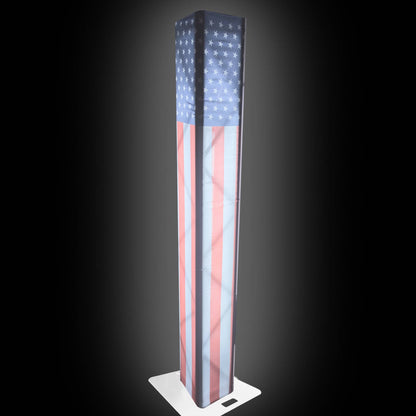 USA Flag Scrim Lycra Box Decor Sleeve Cover Fits up to 9.84 FT Truss Segment